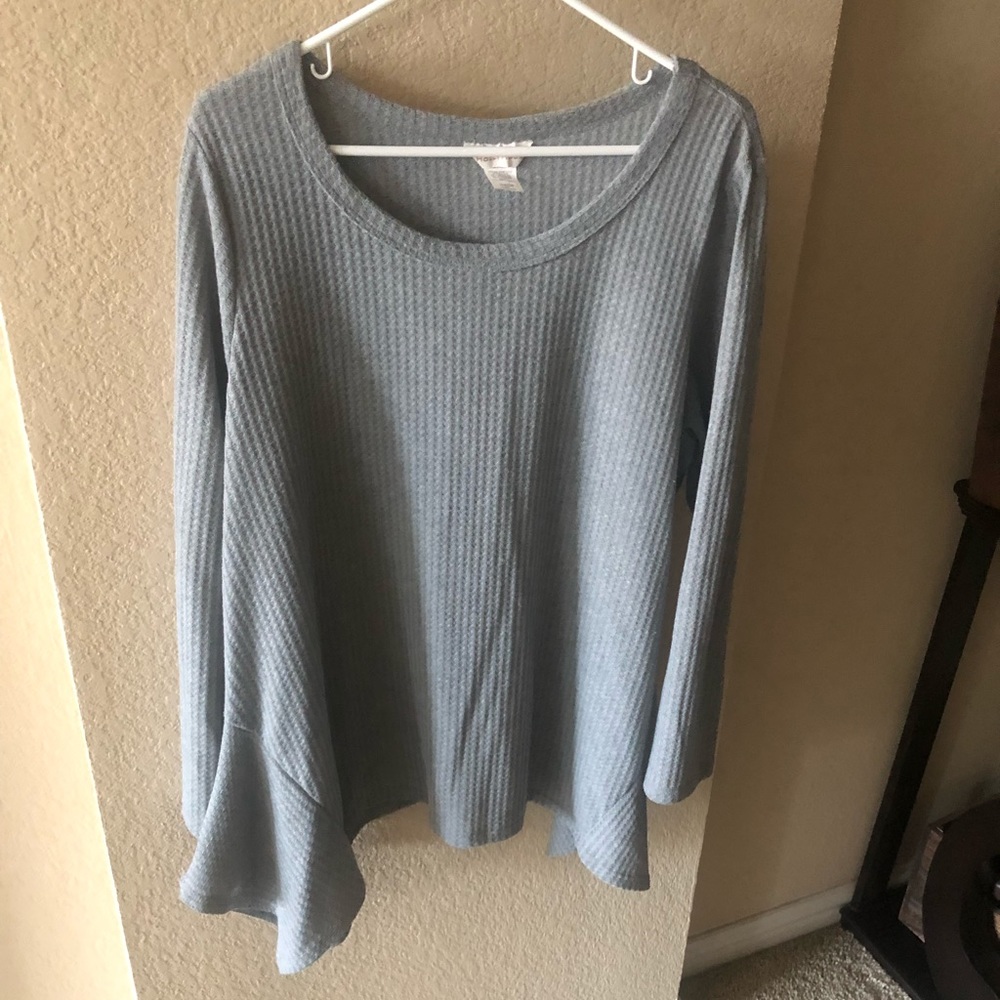 Gray Ribbed Tunic